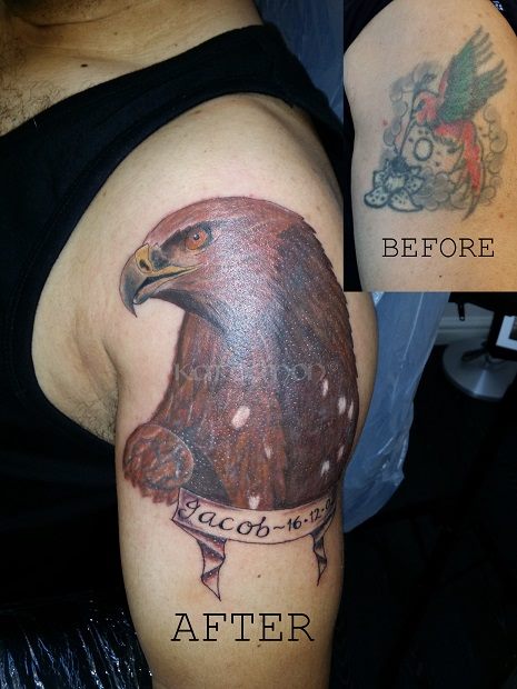 eagle coverup tattoo